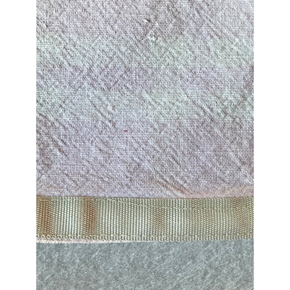 Laura Ashley Embroidered Floral Cotton Tea Towels Set Green Ribbon Trim VTG - Picture 5 of 13